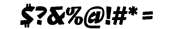 NaNRageQuikCnd ExtraBd Font OTHER CHARS