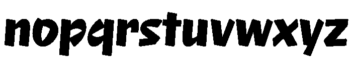 NaNRageQuikCnd ExtraBd Font LOWERCASE