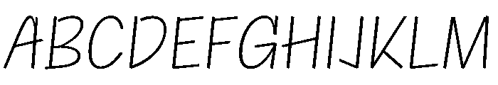 NaNRageQuikCnd ExtraLt Font UPPERCASE