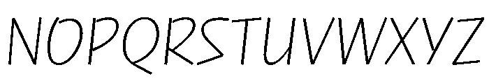 NaNRageQuikCnd ExtraLt Font UPPERCASE