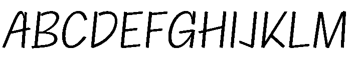 NaNRageQuikCnd Lt Font UPPERCASE