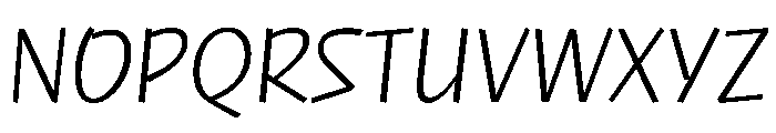NaNRageQuikCnd Lt Font UPPERCASE