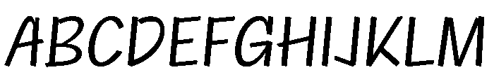NaNRageQuikCnd Reg Font UPPERCASE