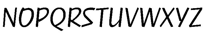 NaNRageQuikCnd Reg Font UPPERCASE