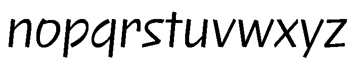 NaNRageQuikCnd Reg Font LOWERCASE