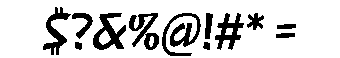 NaNRageQuikCnd SemiBd Font OTHER CHARS