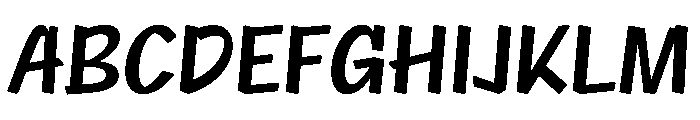 NaNRageQuikCnd SemiBd Font UPPERCASE
