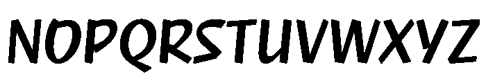 NaNRageQuikCnd SemiBd Font UPPERCASE