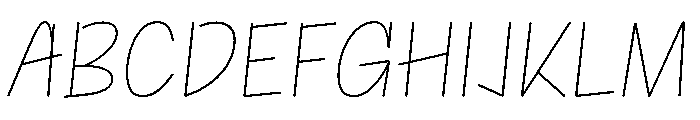NaNRageQuikCnd Thin Font UPPERCASE