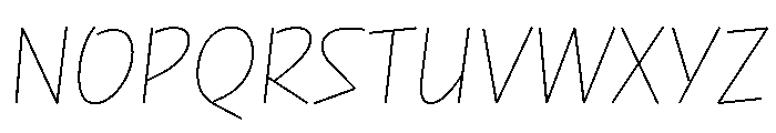 NaNRageQuikCnd Thin Font UPPERCASE