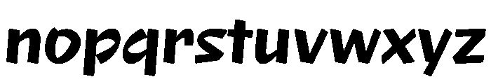 NaNRageQuikNr Bd Font LOWERCASE