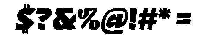 NaNRageQuikNr Blk Font OTHER CHARS