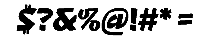 NaNRageQuikNr ExtraBd Font OTHER CHARS