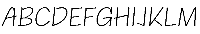 NaNRageQuikNr ExtraLt Font UPPERCASE