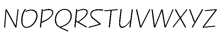 NaNRageQuikNr ExtraLt Font UPPERCASE