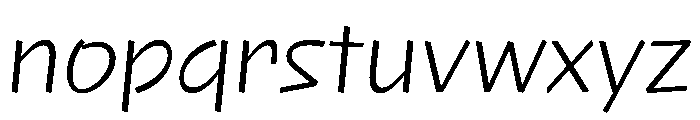 NaNRageQuikNr Lt Font LOWERCASE