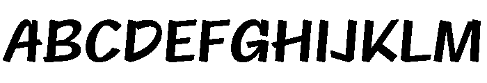 NaNRageQuikNr SemiBd Font UPPERCASE