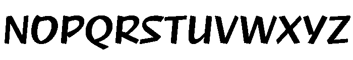 NaNRageQuikNr SemiBd Font UPPERCASE