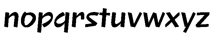 NaNRageQuikNr SemiBd Font LOWERCASE