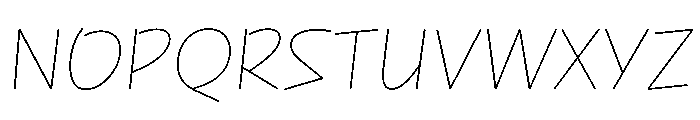 NaNRageQuikNr Thin Font UPPERCASE