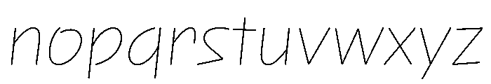 NaNRageQuikNr Thin Font LOWERCASE