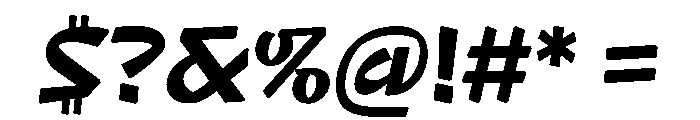 NaNRageQuikStd Bd Font OTHER CHARS
