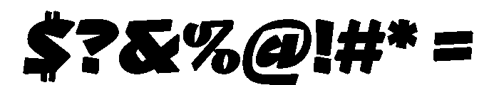 NaNRageQuikStd Blk Font OTHER CHARS