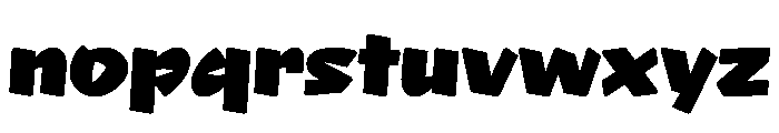 NaNRageQuikStd Blk Font LOWERCASE