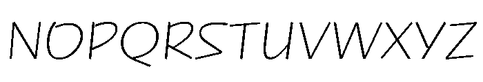 NaNRageQuikStd ExtraLt Font UPPERCASE