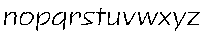 NaNRageQuikStd Lt Font LOWERCASE