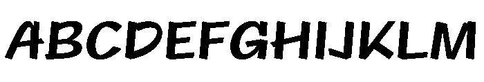 NaNRageQuikStd SemiBd Font UPPERCASE