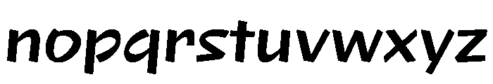 NaNRageQuikStd SemiBd Font LOWERCASE