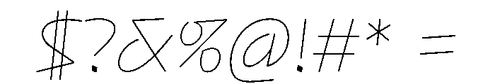 NaNRageQuikStd Thin Font OTHER CHARS