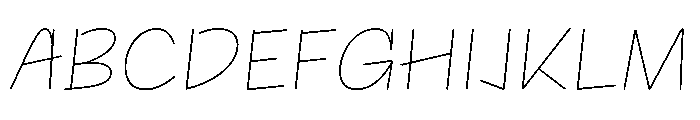 NaNRageQuikStd Thin Font UPPERCASE