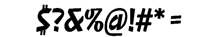 NaNRageQuikXCnd Bd Font OTHER CHARS