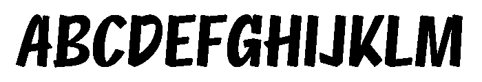 NaNRageQuikXCnd Bd Font UPPERCASE