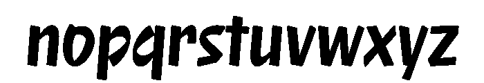 NaNRageQuikXCnd Bd Font LOWERCASE