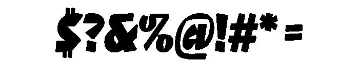 NaNRageQuikXCnd Blk Font OTHER CHARS