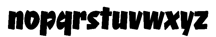 NaNRageQuikXCnd Blk Font LOWERCASE