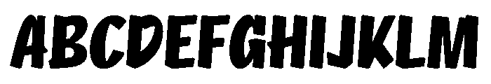 NaNRageQuikXCnd ExtraBd Font UPPERCASE