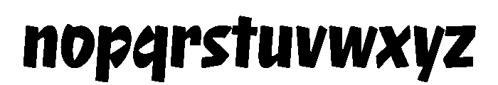 NaNRageQuikXCnd ExtraBd Font LOWERCASE