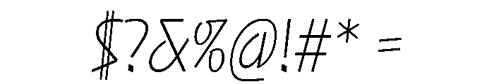 NaNRageQuikXCnd ExtraLt Font OTHER CHARS