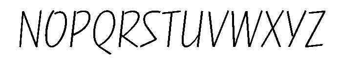 NaNRageQuikXCnd ExtraLt Font UPPERCASE