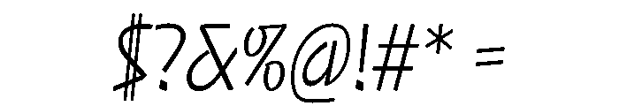 NaNRageQuikXCnd Lt Font OTHER CHARS