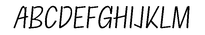 NaNRageQuikXCnd Lt Font UPPERCASE