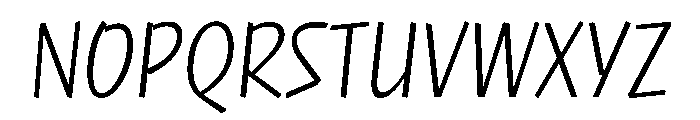 NaNRageQuikXCnd Lt Font UPPERCASE
