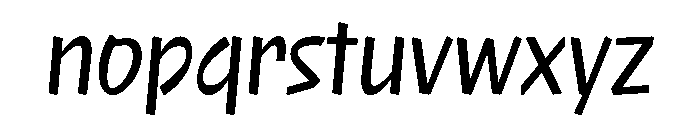 NaNRageQuikXCnd Med Font LOWERCASE