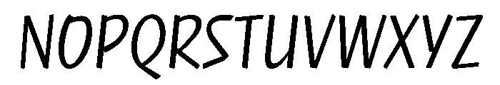 NaNRageQuikXCnd Reg Font UPPERCASE