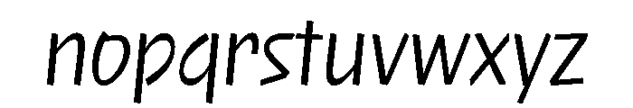 NaNRageQuikXCnd Reg Font LOWERCASE