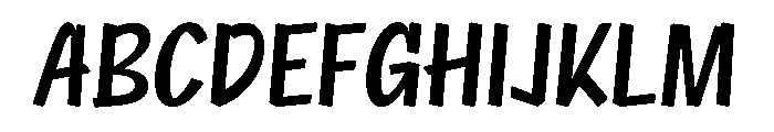 NaNRageQuikXCnd SemiBd Font UPPERCASE